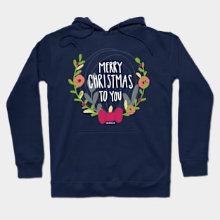 Christmas White Text Hoodie